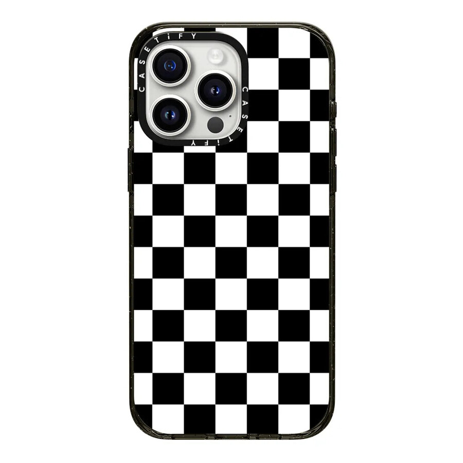 black white check checkerboard chess board two tone pattern with magsa